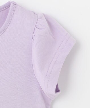 ANY KIDS アニマルポシェットTシャツ ラベンダー（ねこ）