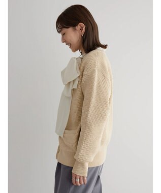 AMERICAN HOLIC エコカルットクルーネックカーディガン Ivory