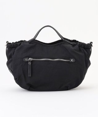 LA BAGAGERIE 【MONICA】サイドギャザー2WAYトートバッグ Sサイズ ブラック