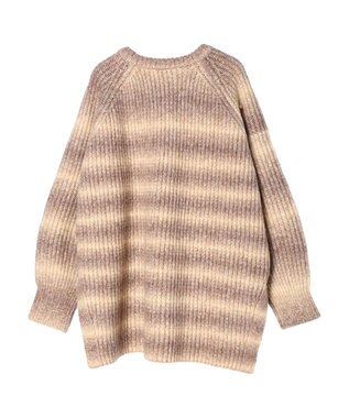 AMERICAN HOLIC グラデーションラグランニットプルオーバー Beige