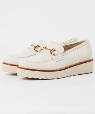 BONTRE 【BONTRE/ボントレ】厚底ビットローファー ホワイト