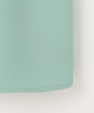 自由区 【SHIHOさんコラボ・洗える】バックサテンジョーゼット ブラウス フロスティグリーン