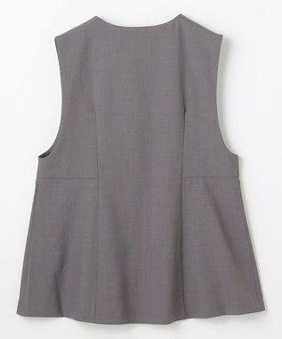 ANY L 【3SET】きちんと見え3点コーデセット（ブラウス＋ジレ＋パンツ） 杢グレー