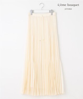 自由区 【カトリエムブーケ】Plis aleatoires シアープリーツスカート オフ