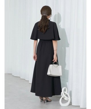 earth music&ecology ＳＥＴ２点ケープ＋キャミワンピース Black