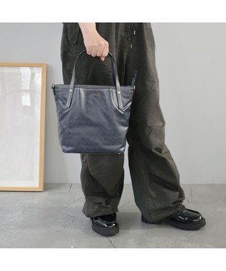 PELLE BORSA 2WAYミドルサイズトート Alive アライブ 4430 ネイビー