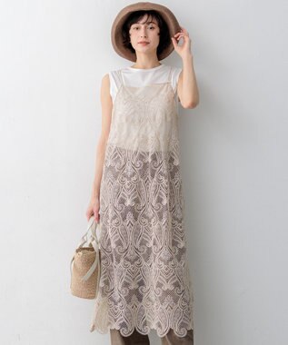 23区 【先行予約】ペイズリーレース キャミソールワンピース