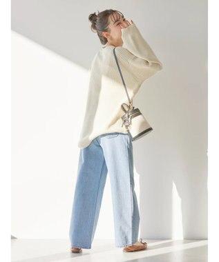 AMERICAN HOLIC 片畦クルーネックニットプルオーバー Ivory