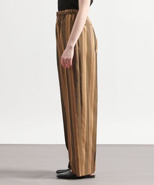 JOSEPH ビッグストライプ　キャロットトラウザーズ Beige/black