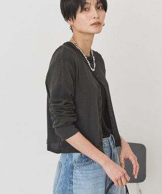 AMERICAN HOLIC 【２点セット】リンガーＴシャツ＋カーディガン Black