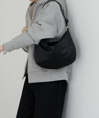 russet 【2025AW新作】クラウズナイロン ラウンド2WAYショルダーバッグ(CE-1621) Black