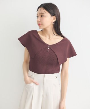 earth music&ecology ビッグカラーノースリニットトップス