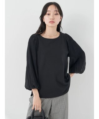 earth music&ecology マジョリカプリーツプルオーバー Black