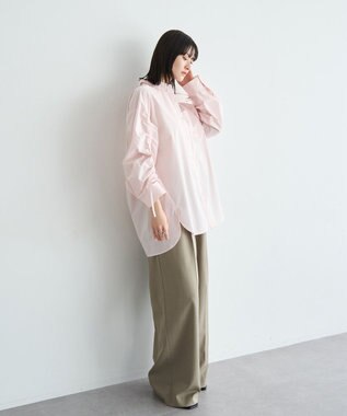 YECCA VECCA イージーケアドロストシャツ Stripe