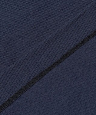 JOSEPH ABBOUD MOUNTAIN 【MADE IN JAPAN/吸水速乾】ダイヤモンドワッフル アウトドア ポロシャツ ネイビー系