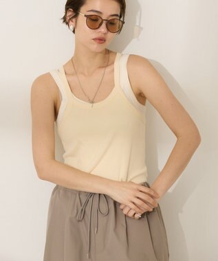 AMERICAN HOLIC 2点セット レイヤードタンクトップ Ivory