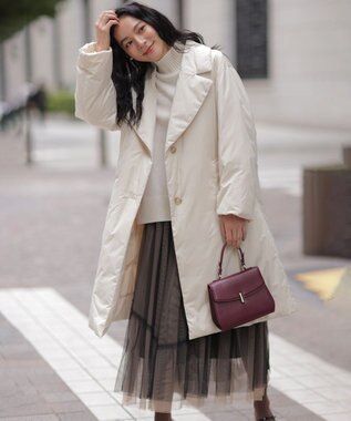 組曲 S ステッチレスライト ダウン ベージュ系