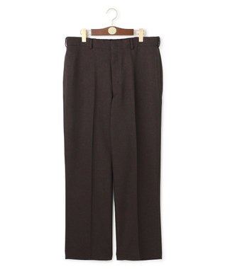 J.PRESS MEN 【J.PRESS ORIGINALS】【UNISEX】Polyester Sharkskin Piped Stem Nontuck Slacks ダークブラウン系