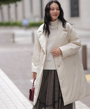 組曲 S ステッチレスライト ダウン ベージュ系