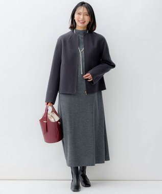 23区 バケツショルダー バッグ レッド系