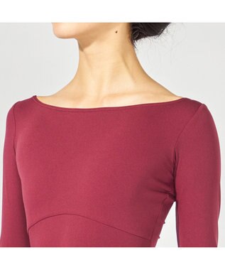 Chacott 7分袖レオタード ワインレッド