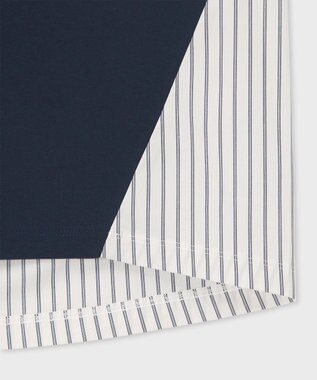 Paul Smith シャツ コンビ フレア カットソー ネイビー