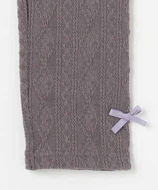 ANY KIDS ケーブル ジャガードレギンス チャコール