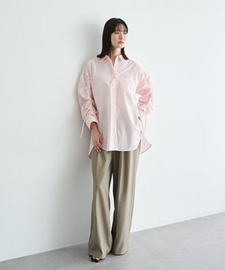 YECCA VECCA イージーケアドロストシャツ Stripe