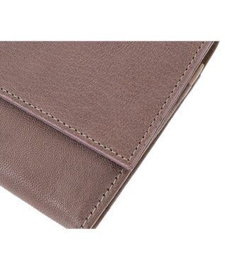genten 【新色】フレスコ フラップ長財布 ローズグレー