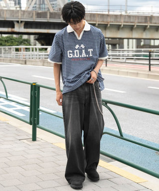 WEGO 【ユニセックス着用ITEM】チェックゲームシャツ ブルーチェック1