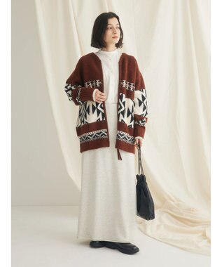 CRAFT STANDARD BOUTIQUE カットオフＡライン裏毛スカート Oatmeal