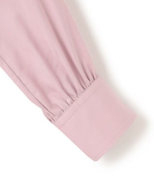 23区 【23区 lab.】ハイカウントコットン ギャザー シャツ モーブピンク系