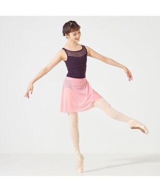 Chacott ノースリーブレオタード ブラックベリー