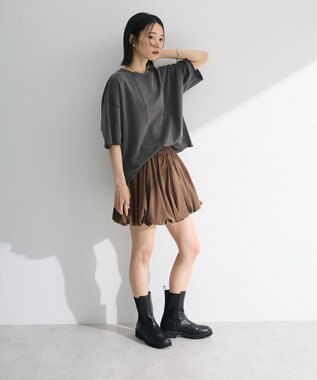 Green Parks ・ＥＬＥＮＣＡＲＥ　ＤＵＥ　バルーンミニスカート Brown