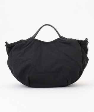 LA BAGAGERIE 【MONICA】サイドギャザー2WAYトートバッグ Sサイズ ブラック