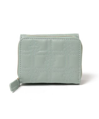 WEGO フラワーキルティングウォレット グリーンその他