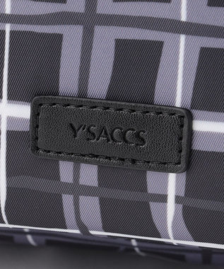 Y'SACCS ドローイングチェック撥水リュックサック ブラック