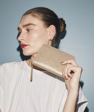 TOPKAPI 【TREASURE TOPKAPI】オリジナル エンボスレザー ラウンド パスポート ケース / 財布 ブロンズ