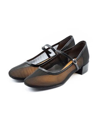 APOM 本革アンライニングメリージェーン30 ブラックコンビ