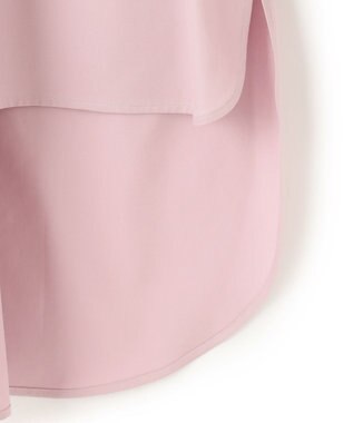 23区 【23区 lab.】ハイカウントコットン ギャザー シャツ モーブピンク系