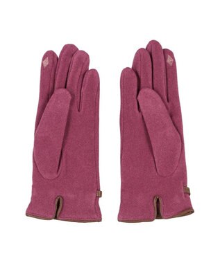 UNBILLION カシュネ cache nez / ビット金具付きジャージー手袋 ピンク