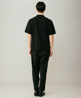 UNFILO MENS アラエルアンチピリングニット ポロ ブラック