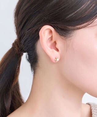 Phoebe ブロッサムパールビジューピアス ゴールド