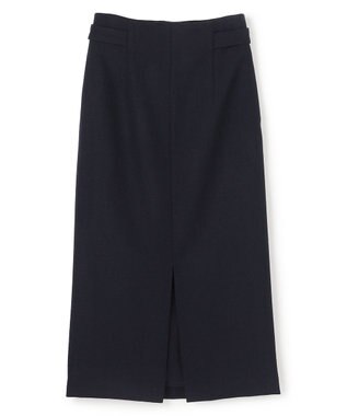 BEIGE， 【VERY NaVY12月号掲載】BUNNELL / ウールハイウエストタブボタンスカート Navy