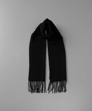 AURORA foulatelier　フラトリエ　カシミヤ起毛 無地マフラー ブラック