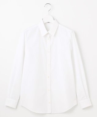 J.PRESS LADIES ホワイトブロード シャツカラーブラウス ホワイト系