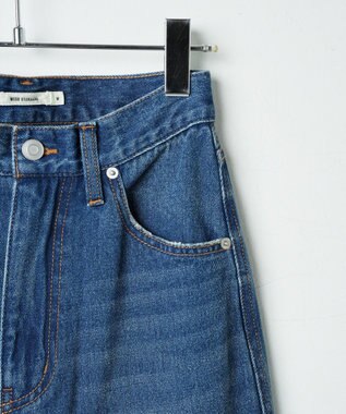 WEGO ルーズストレートデニムパンツ デニム中濃色