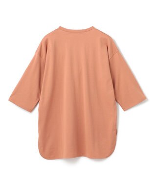 BEIGE， 【BEIGEecru/WEB限定・洗える】JERSEY STITCH / コットンオーバーサイズトップス Nude camel