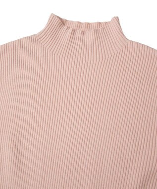 earth music&ecology ハートプレートリブニットプルオーバー Pink