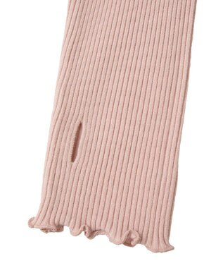 earth music&ecology ハートプレートリブニットプルオーバー Pink